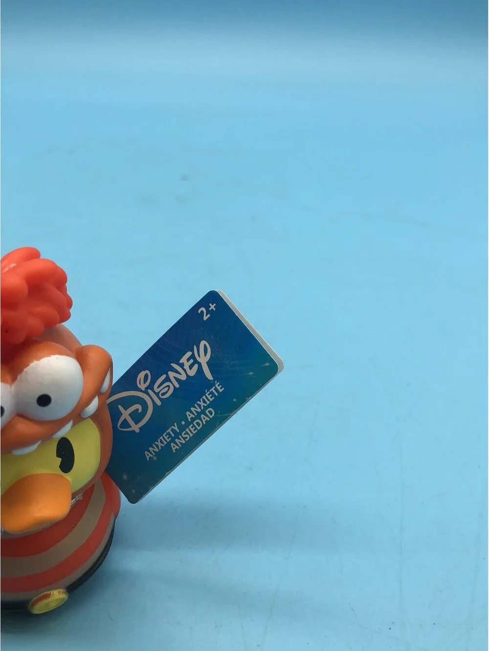 Just Play Disney Pixar Inside Out Anxiety Duck Figure Toy Orange New Loose